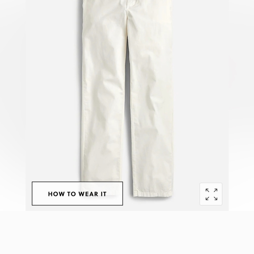 J. Crew Cream Straight Leg Pants